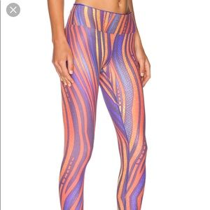Koral purple and orange leggings size small